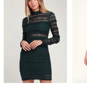 LUSH lace bodycon dress